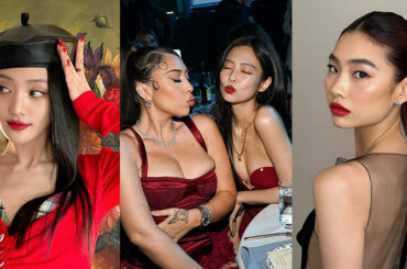 ジェニーの様なシックな装いは赤リップ１つで十分！　ミニマルだけど決してシンプルではないポイントメイク - WWDJAPAN