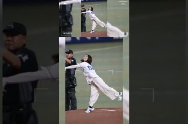 TBS田村真子アナ、バンテリンドームで始球式！背番号「8:00」で魅了 、#田村真子 #始球式 #中日ドラゴンズ #バンテリンドーム #ラヴィット #TBSアナウンサー #燃えよドラゴンズ #読売ジャ
