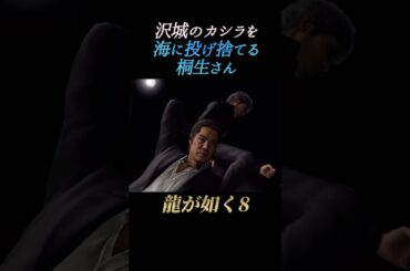 沢城のカシラを海に投げ捨てる桐生さん【龍が如く8】