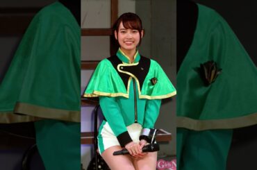 昨年テレビ朝日て放送魔進戦隊キラメイジャー・キラメイグリーン/速見瀬奈役新條由芽ちゃん