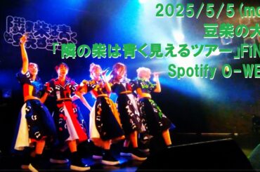 2025/5/5 豆柴の大群「隣の柴は青く見えるツアー」Spotify O-WEST