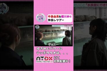 ゆきめぐパワー、空回り…？「#アニバ声優 ～記念に○○してみた～」動画配信サイトAT-DXにて好評配信中！#中島由貴 #櫻川めぐ #しながわ水族館 #atdx