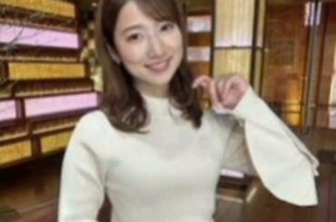 「スゴッ！！」テレ朝・田中萌アナ、ボディーライン強調の白ニット姿が「可愛すぎる」「お似合い」