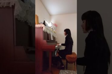 「かんなぎ」ED 『産巣日の時』耳コピピアノ弾き語り　戸松遥　コスプレ　ざんげちゃん　歌詞付き字幕