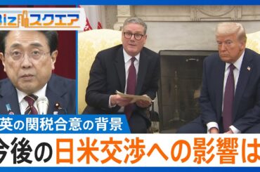 米英の関税合意受け、今後の日米交渉への影響は？　トヨタにも打撃与えるトランプ関税【Bizスクエア】