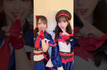 マスピ暖色㌠📣⛓️甘崎結依梨、大森莉緒 #電音部 #denonbu #シモキタザワエリア #マスカーピース #マスピ