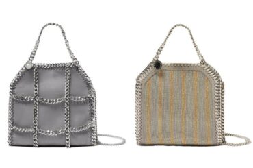 ステラ マッカートニーのアイコンバッグ「ファラベラ」編み上げチェーンやストライプ風デザインで - ファッションプレス