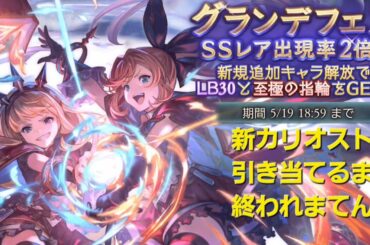【グラブル】丹下桜ファンによる新カリオストロ一点狙いのグランデフェス！