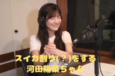 【動画Ver.】スイカ割り(？)をする河田陽菜ちゃん