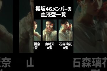 櫻坂46メンバーの血液型一覧【2025年4月現在】 #櫻坂46 #欅坂46 #日向坂46 #坂道グループ