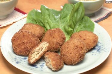 【3分クッキング公式】鶏メンチ／パン粉オニオンスープ