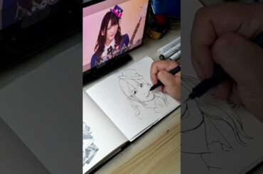 Rimirin #sketch #NishimotoRimi #西本りみ #UshigomeRimi #牛込りみ #声優 #バンドリ #drawing #fanart #poppinparty