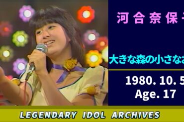 河合奈保子🟣大きな森の小さなお家🟣1980-10-05🟣17歳🟣日曜日の恋愛バラエティ