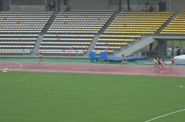 20250524141851宮崎県高校総体女400ｍ予選1組 北林楽衣愛（3） 宮崎商業 宮　崎 1:02.91