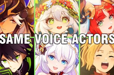 Genshin Impact All Sumeru Characters Japanese Dub Voice Actors Seiyuu Same Anime Characters