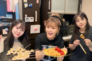 チーム新垣でたけ氏にお家焼き鳥おもてなし✨