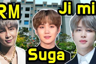What does the apartment complex where BTS RM, Suga, and Jimin live look like?
