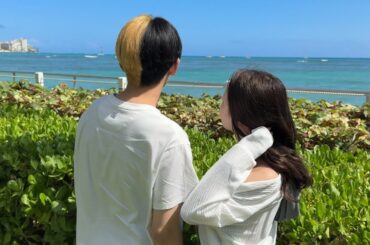 2人でハワイ旅行にきました