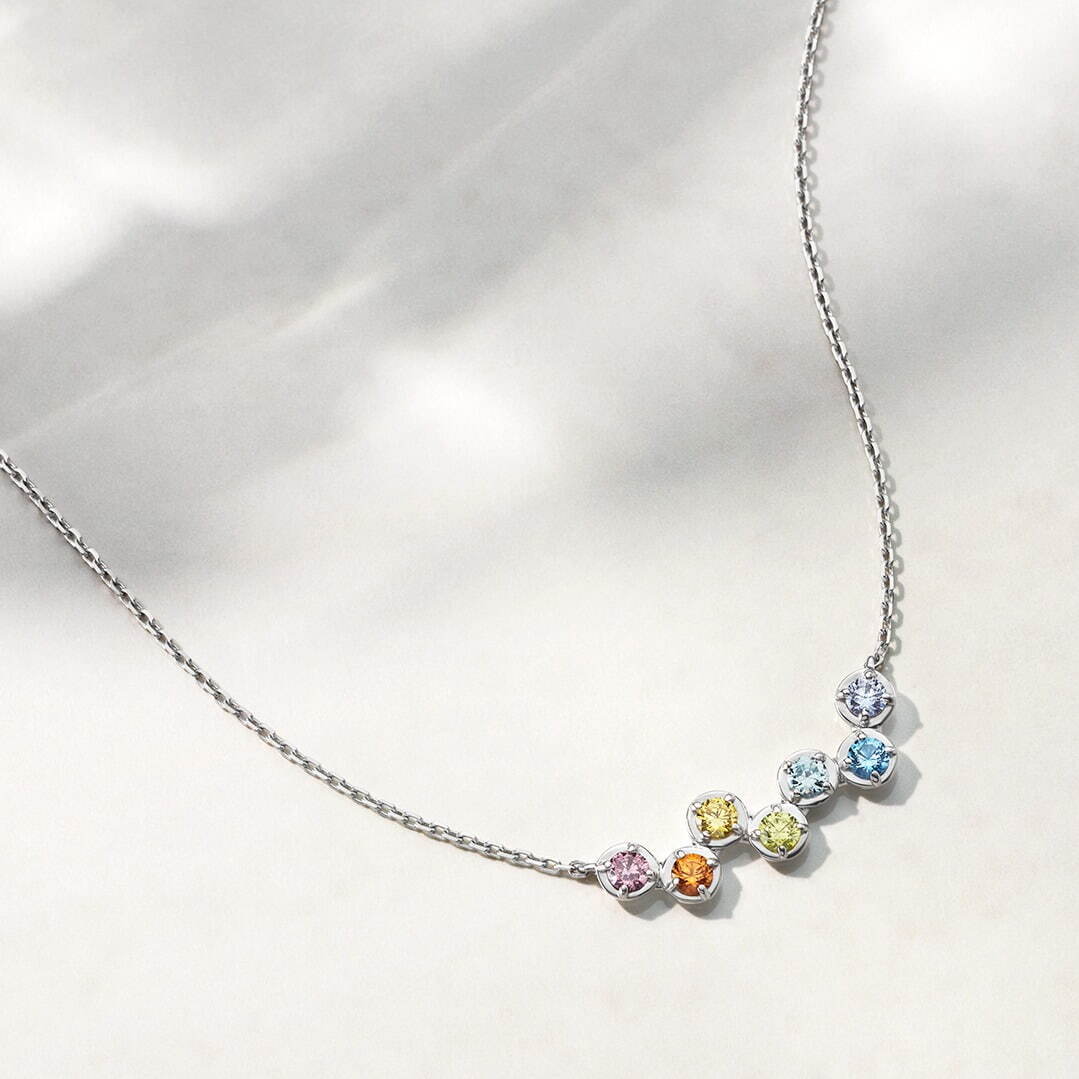 SV(Rhc) ネックレス / CZ / Synthetic Sapphire / Synthetic Spinel 18,700円