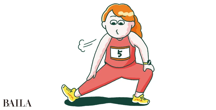 ブライトニングの準備運動イラスト