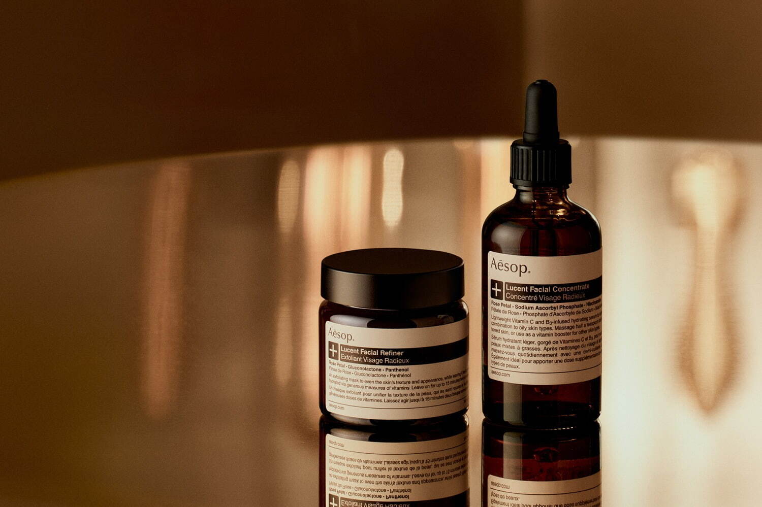 「ルーセント フェイシャル リファイニング マスク」60mL 11,000円＜新製品＞
「ルーセント フェイシャル エッセンス」60mL 15,510円、100mL 22,660円＜既存品＞