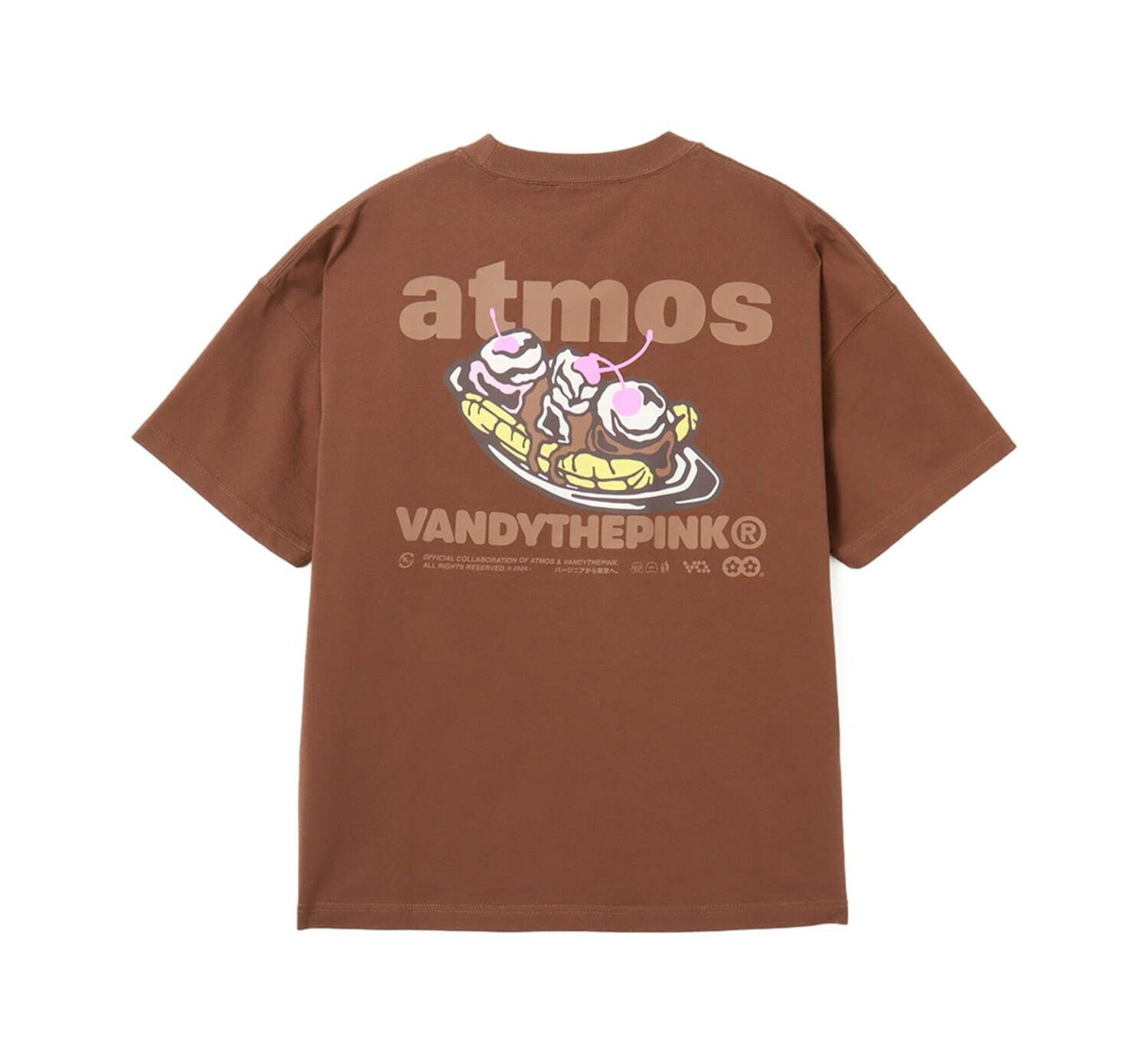 ヴァンディ・ザ・ピンク × アトモス バナナ スプリット アイ ロゴ Tee 11,000円