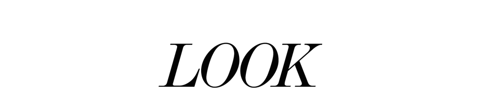 text composition conveying the word look prominently