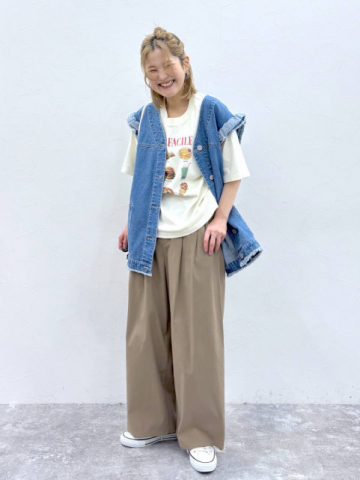 バサッと羽織るだけ！【studio CLIP】大人のオシャ見え♡「デニムベスト」