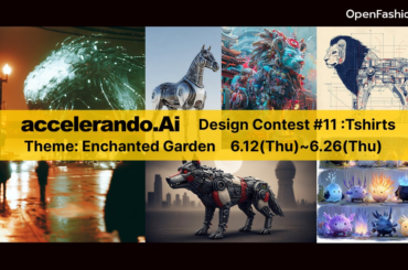 あなたの“生成AIデザイン”が、Tシャツ＆アバターアイテムに！ファッションデザインコンテスト「accelerando.Ai CONTEST #11：Tshirts」後半期間がスタート | 株式会社OpenFashionのプレスリリース
