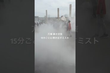 【大阪・関西万博】15分に一度噴き出す前が見えないほどのミスト 2025年4月20日午後3時ごろ