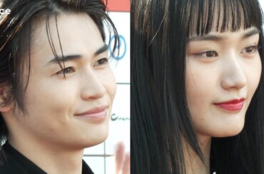 【顔アップ有】西垣匠＆櫻坂46山﨑天、クール！シックな黒衣装でレカペ登場　SSFF & ASIA 2025