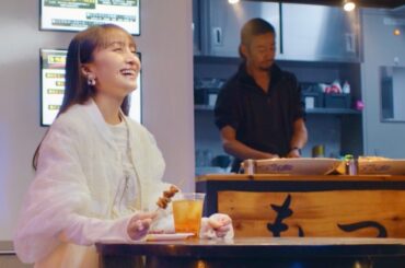 ももクロ・百田夏菜子、船橋競馬場を巡る！名物のもつ焼きを味わいライトアップに感動／船橋ケイバ CM