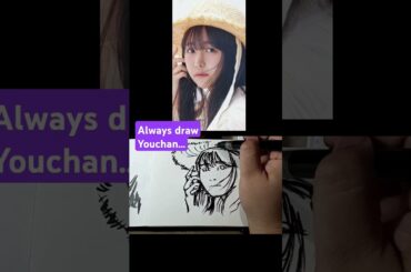 Always be #sketching Youmiya Hina #羊宮妃那 #高松燈 #MyGO #バンドリ #BanGDream #ガルパ #声優 #ytshorts #drawing