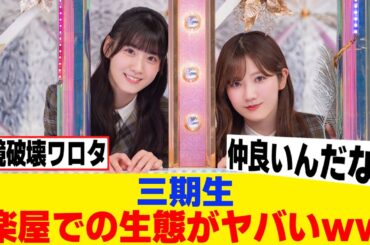 [櫻坂46]三期生、楽屋での生態がヤバいｗｗｗ[そこさく]