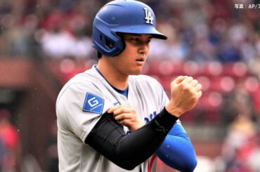 大谷翔平 4試合連続安打 9回1死から内野安打でチャンスメイク 18イニングぶりの得点を演出 ド軍はサヨナラ負けで連敗