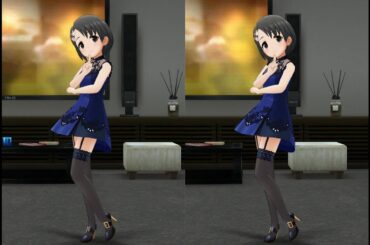 [デレステMV][立体視]「Last Kiss」 佐々木千枝 with ミッドナイトブルーワンピ