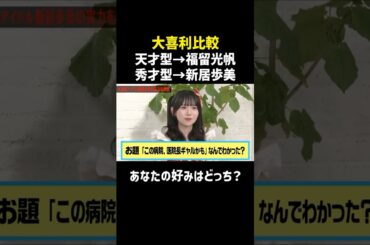 【大喜利比較】福留光帆と新居歩美／佐久間宣行のNOBROCK TV #shorts