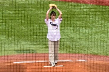 宇垣美里 始球式～ファーストピッチセレモニー 2025.6.8(神宮球場)
