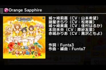 【デレステ GRAND LIVE】Orange Sapphire　PIANO