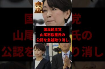 【は？】山尾志桜里氏の公認取り消し、玉木代表に批判殺到　#shorts
