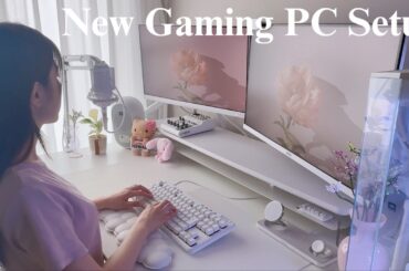 はじめてのゲーミングPC開封✨初心者女子のデスクセットアップVlog