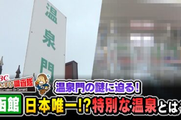 【明日から開催】函館競馬場の温泉門の先には、JRA競馬場で唯一のサラブレッド専用の温泉施設が！あの名馬たちも入浴！隠された名湯には知られざる歴史が！もんすけ調査隊（今日ドキッ！2025年6月13日)