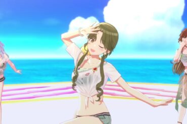 シャニソン サマーサマーオーシャンパーリィバケーション【七草にちか(センター)】【バスクオンシャイニー衣装】【お団子01髪型】【フォーカスカメラ】【4K】