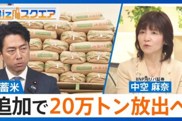 知っておきたい経済ニュース1週間 6/14（土）備蓄米 追加で20万トン放出へ  /米財務⻑官 “相互関税の猶予期間延⻑”示唆 /イスラエルがイラン核施設など空爆し原油急騰【Bizスクエア】