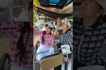 本日は後藤楽々& 上村さや香のオフショットをお届け✨近日コースでの本編をアップ予定⛳💨お楽しみに💖