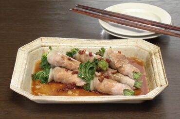 【3分クッキング公式】豆苗の豚肉巻き