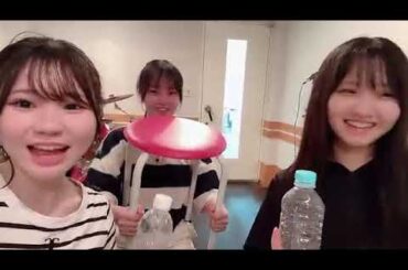 内田 愛彩 謎の恒例行事 乾杯を 中川 朋香 山口 美桜 と共に AISHA UCHIDA  NMB48 研究生