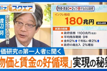 「物価と賃金の好循環」は続くのか？　物価研究の第一人者に聞く“物価高の現在地”と“好循環実現の秘策”【Bizスクエア】｜TBS NEWS DIG