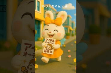 みりんちゃん２話  #3Dアニメ  #アイドルオーディション   #癒し動画  #可愛いキャラクター  #オリジナルキャラ  #ショートアニメ  #うさぎのみりんちゃん #アイサレタイ #Yumcha