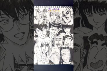 Drawing characters!!🔥(CV: 森川智之)  #森川智之 #声優 #一発描き